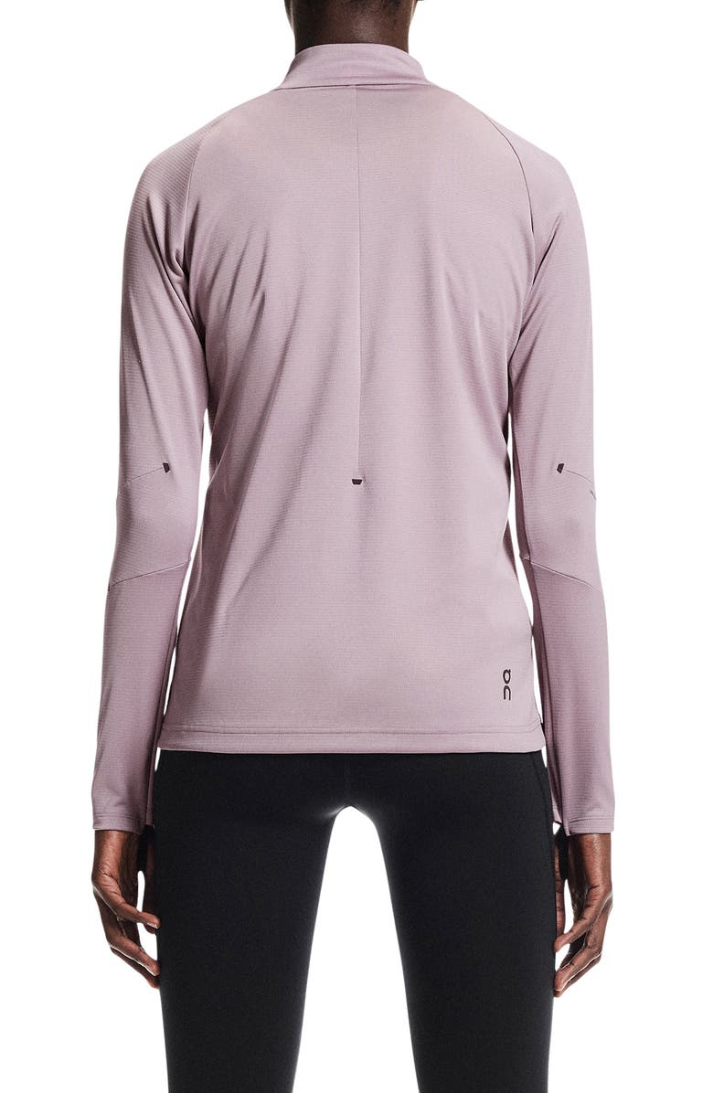 On Climate Quarter Zip Running Top, Alternate, color, Heron