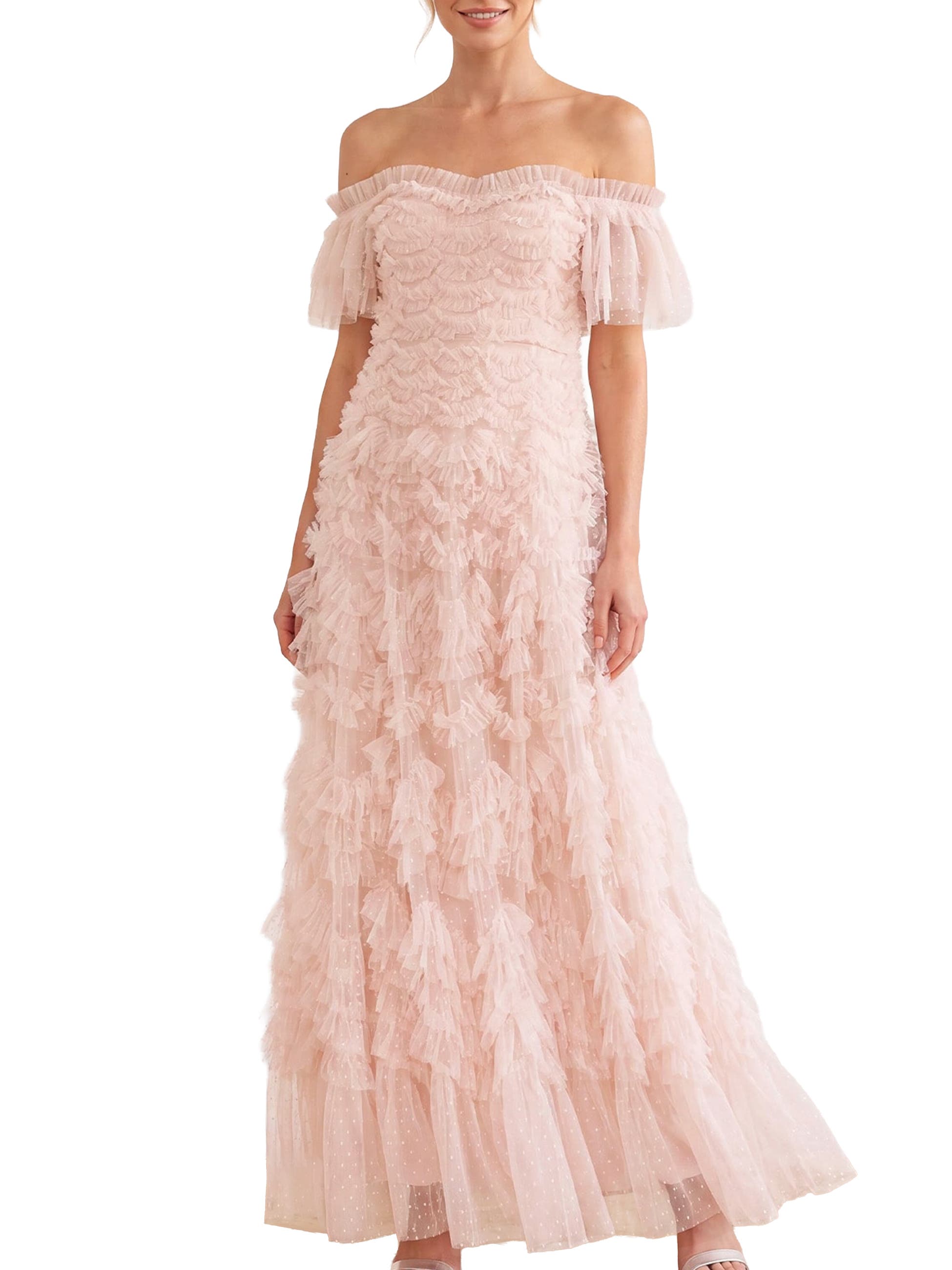Needle & Thread Thalia Off-Shoulder Ruffled Maxi Dress (Women) | Nordstrom