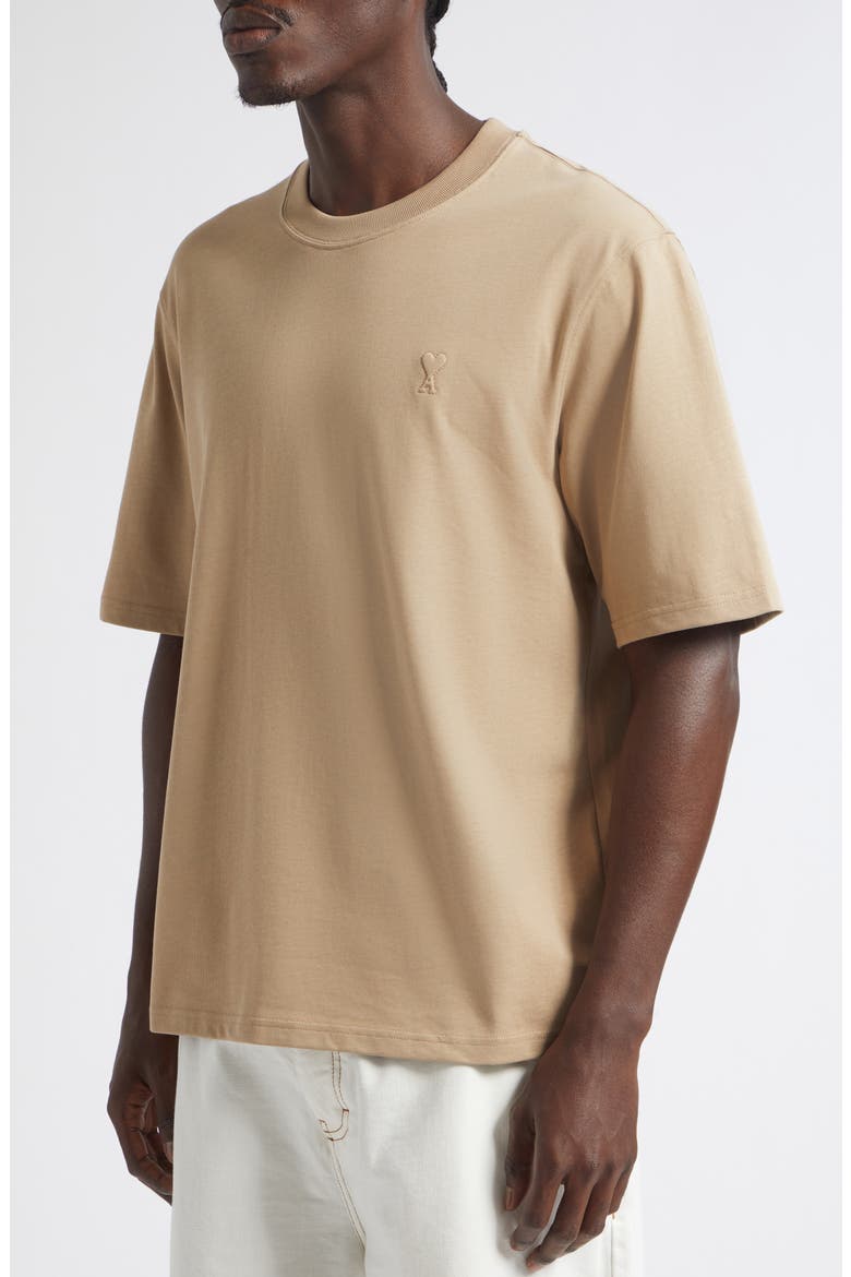 Ami de Coeur Cotton T-Shirt, Alternate, color, A184 MASTIC BEIGE