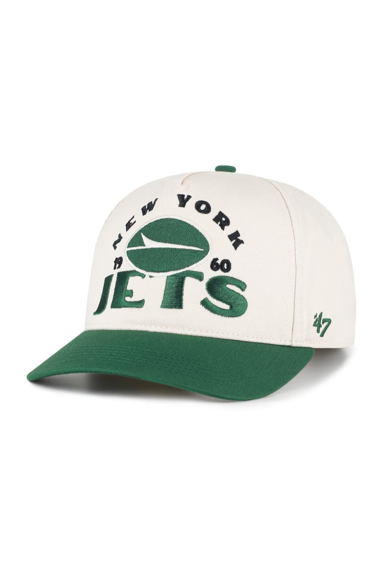 Men's '47 Natural New York Jets  Arcitext Hitch Adjustable Hat, Main, color, Natural