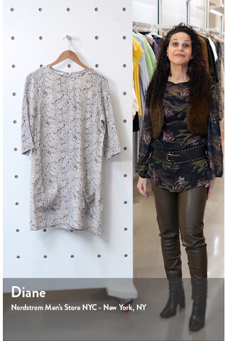 Aubrey Silk Shift Dress video
