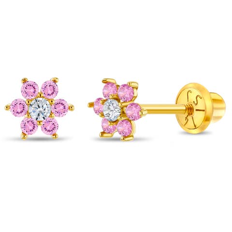 14k Flower Cluster Earrings