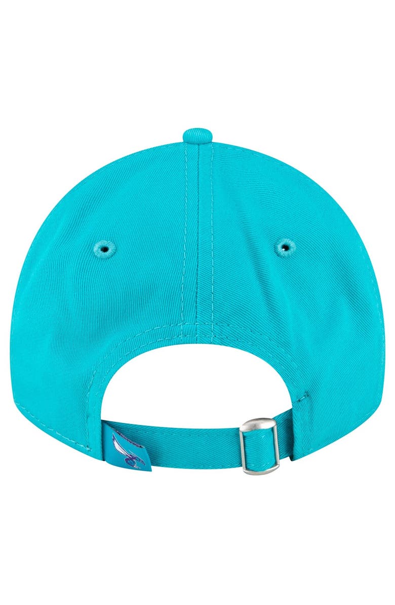 New Era Men's New Era Teal Charlotte Hornets Team 2.0 9TWENTY Adjustable Hat, Alternate, color, Teal