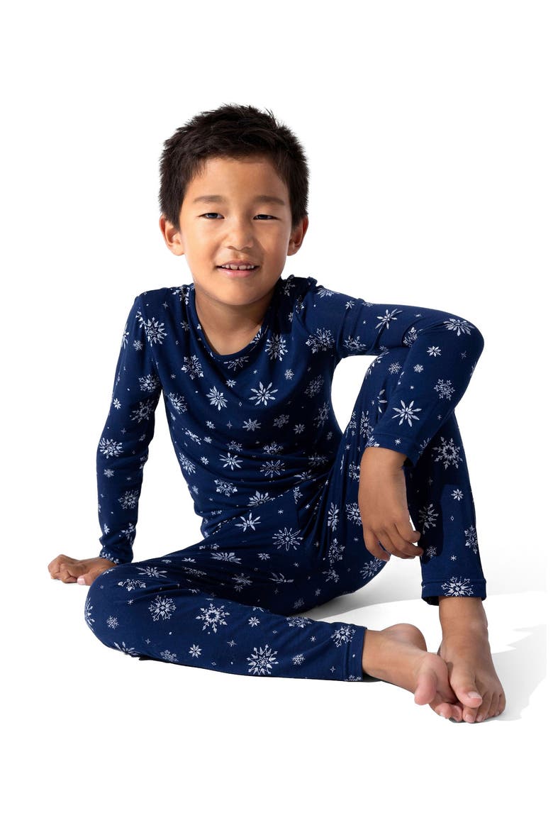 Kids' Snowflake Set of 2 Piece Pajamas, Alternate, color, Snowflake