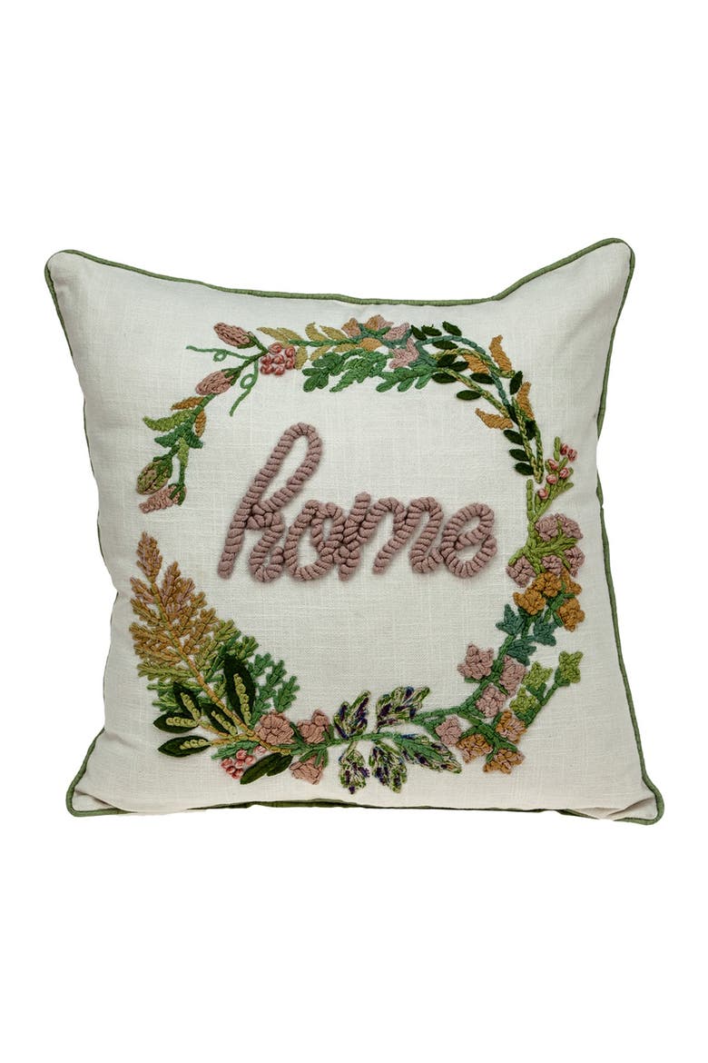 Manor Beige Throw Pillow, Alternate, color, BEIGE