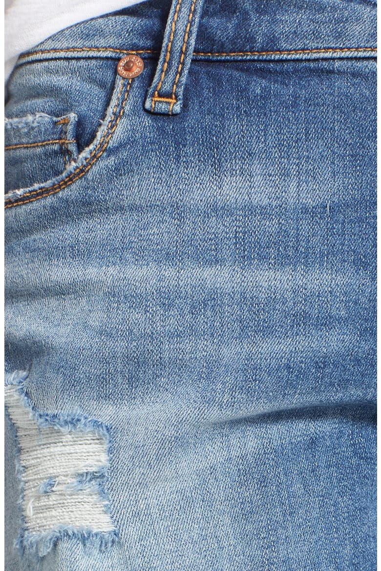 Distressed Cutoff Denim Shorts, Alternate, color, WEST SACRAMENTO