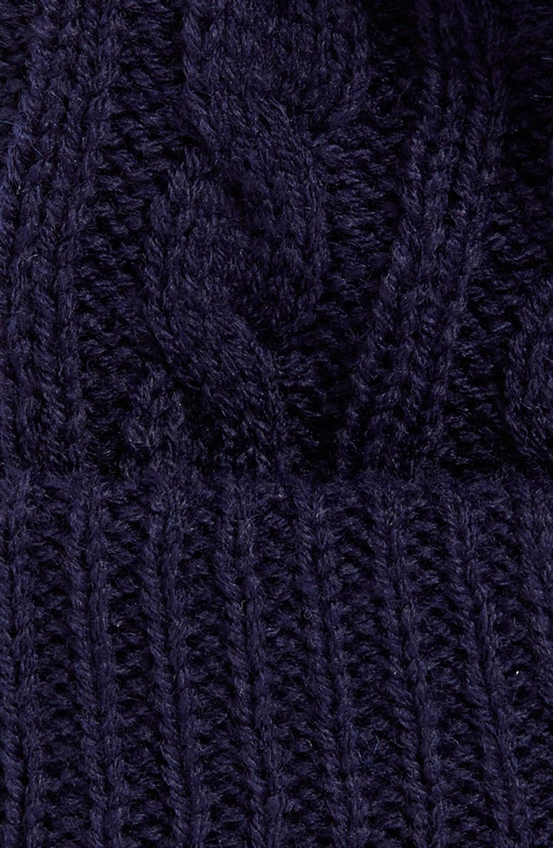 Topman Cable Knit Beanie, Alternate, color, 