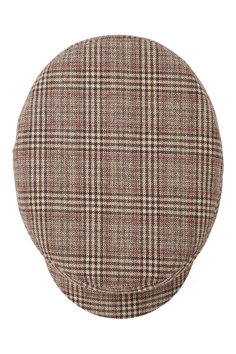 Fiddler Cap, Alternate, color, BROWN/ TAN/ RED PLAID
