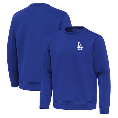 Men's Antigua Royal Los Angeles Dodgers Relevant Lightweight Pullover Sweatshirt