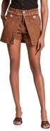 Avec Les Filles Frayed Waist Denim Skort