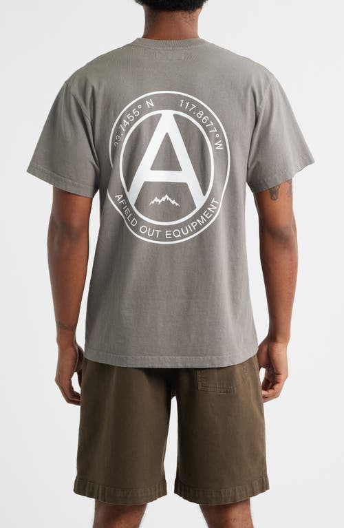 Afield Out Axis Graphic T-shirt In Gray
