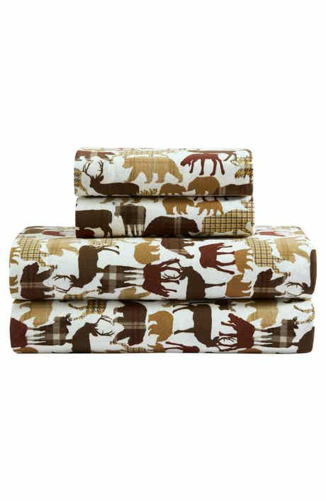 Animal Plaids Cotton Flannel Sheet Set