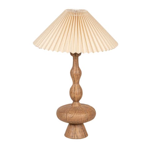 Table Lamp with Pleated Shade