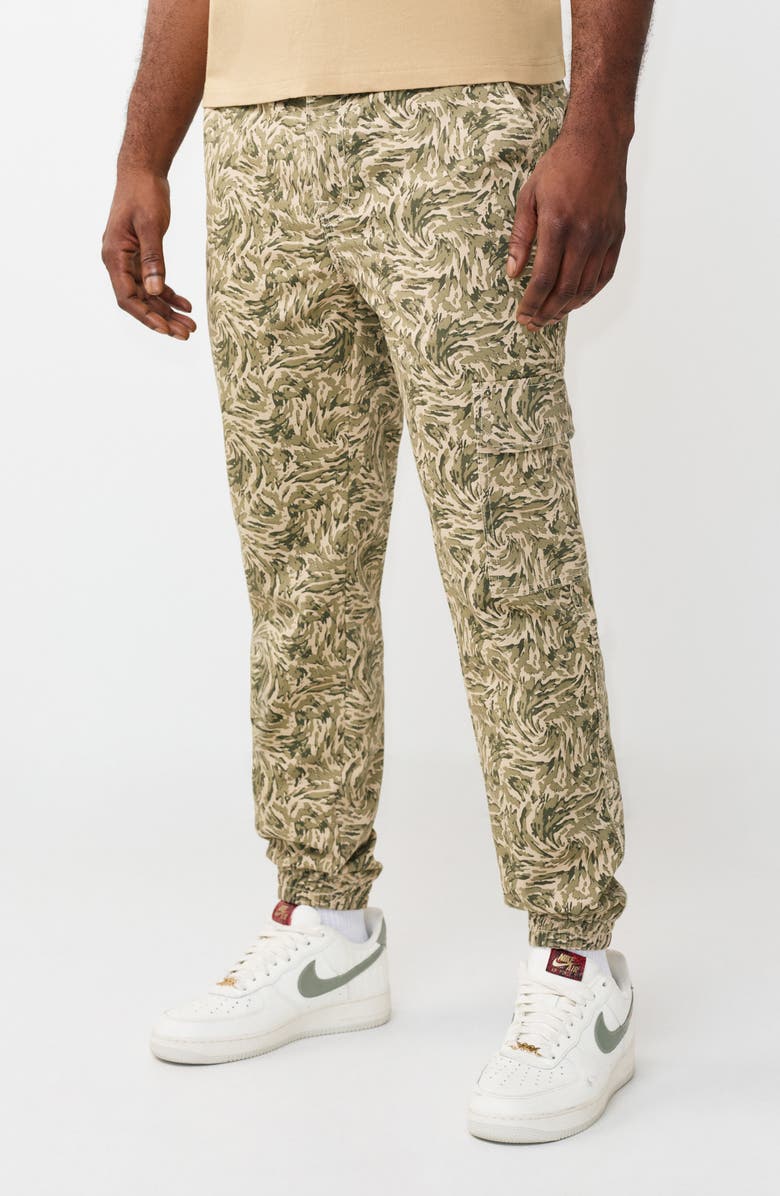 True Religion Camo Print Joggers, Alternate, color, Abstract Camo