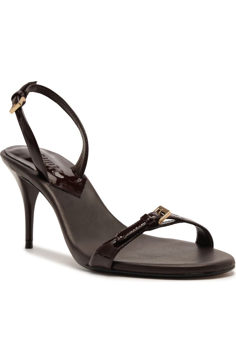 Schutz Aurora Mid Slingback Sandal, Main, color, Maplewood