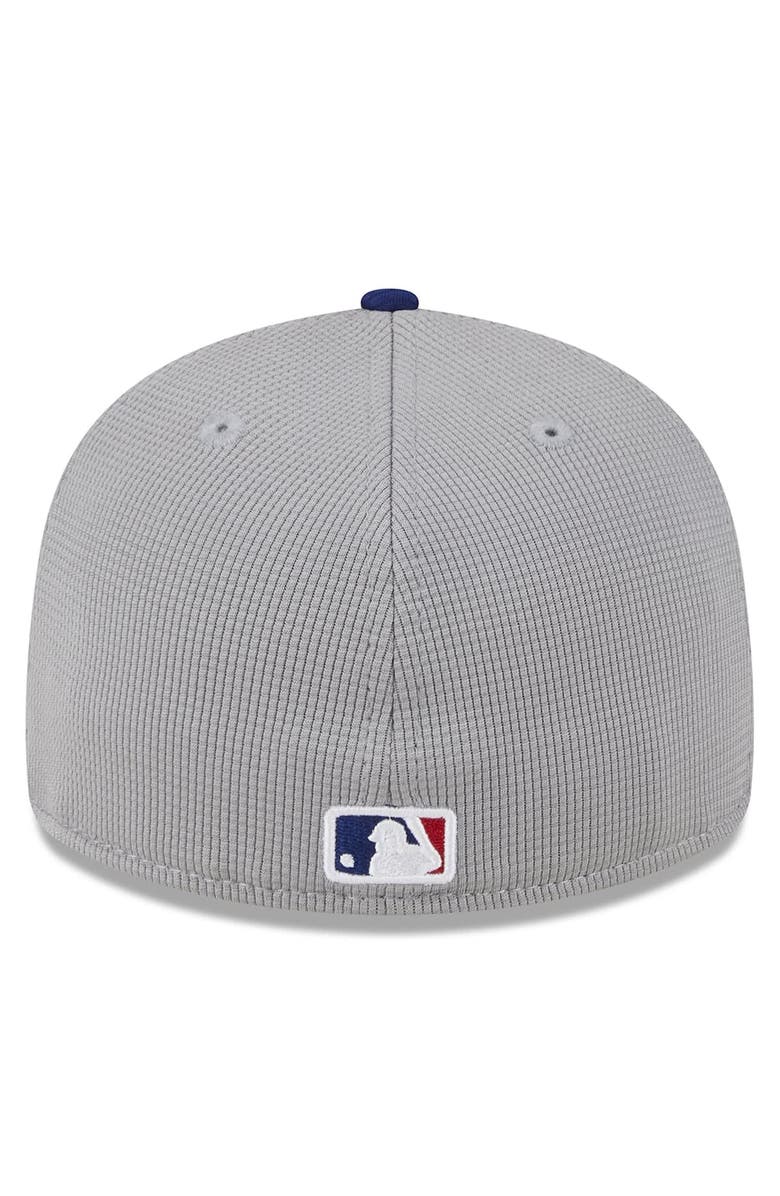 New Era Men's New Era  Gray Los Angeles Dodgers 2024 Batting Practice Low Profile 59FIFTY Fitted Hat, Alternate, color, 