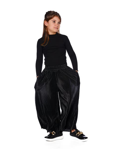 Wide Leg Pleated Pants (Little Kid & Big Kid)