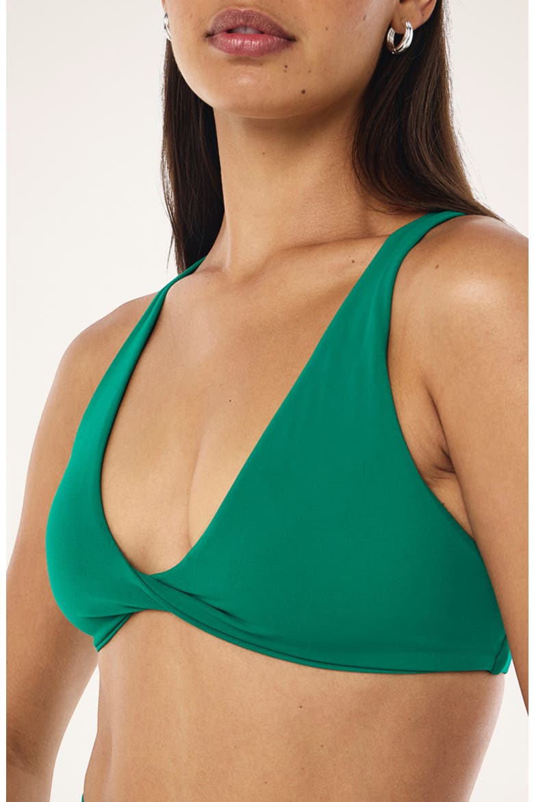 Swift Twist Front Sports Bra, Alternate, color, COLLEGE GREEN