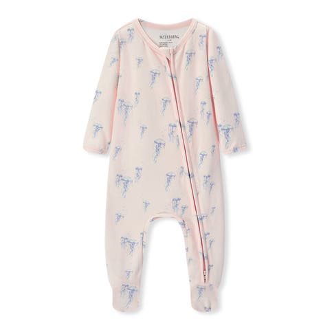 Cotton Stretch Zipper Footed Romper (Baby)