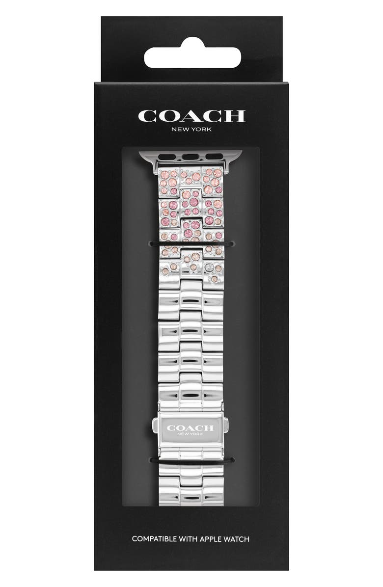 COACH Pavé Apple Watch<sup>®</sup> Watchband, Main, color,