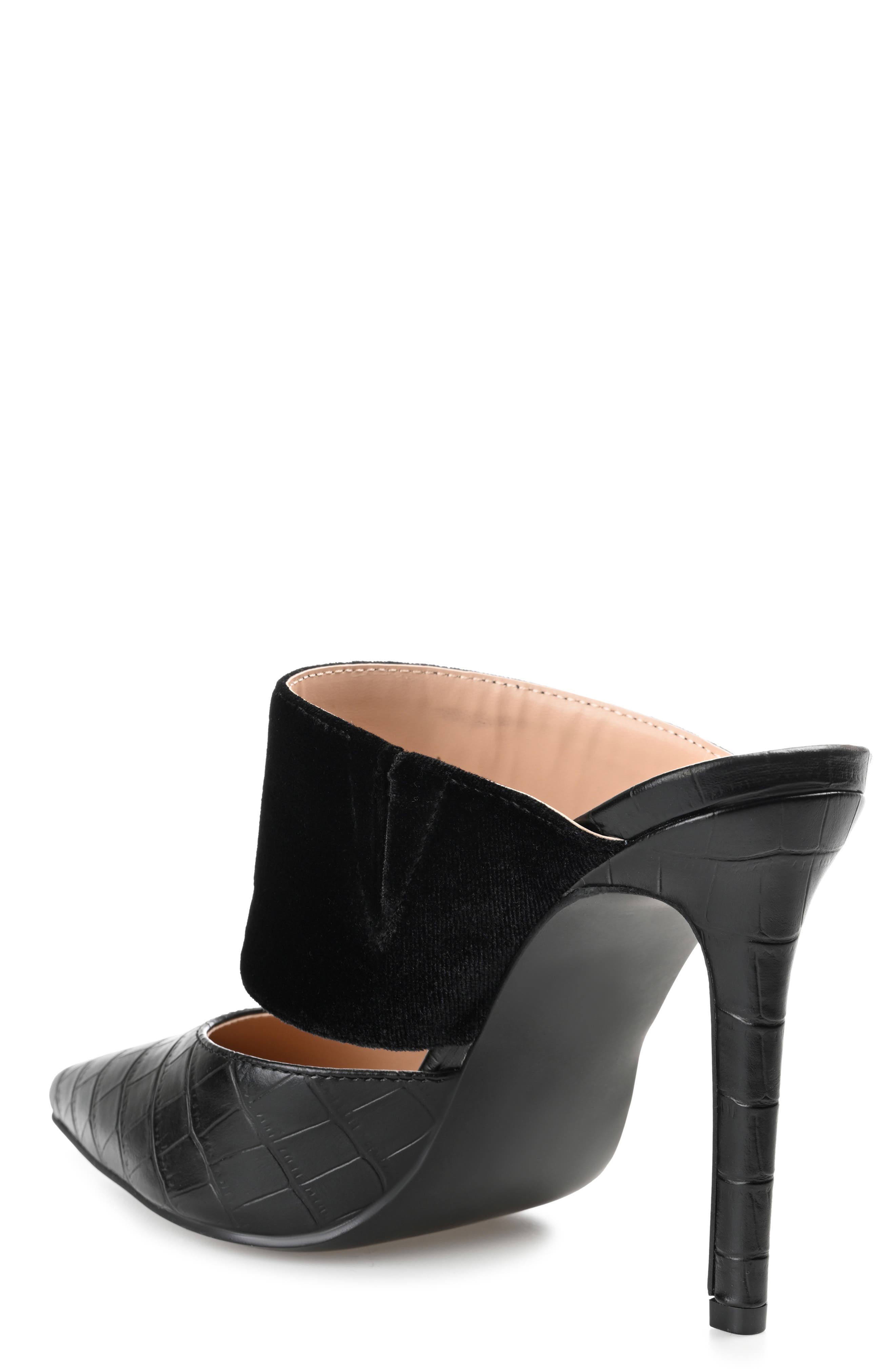 Journee Collection Sutonn Croc Embossed Mule Pump, Alternate, color, 