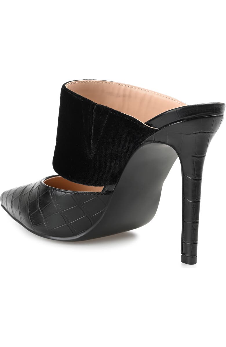 Journee Collection Sutonn Croc Embossed Mule Pump, Alternate, color,