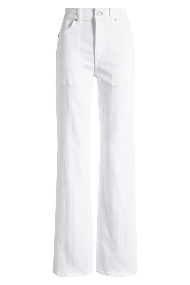 Crosbie Wide Leg Jeans, Alternate, color, WHITE