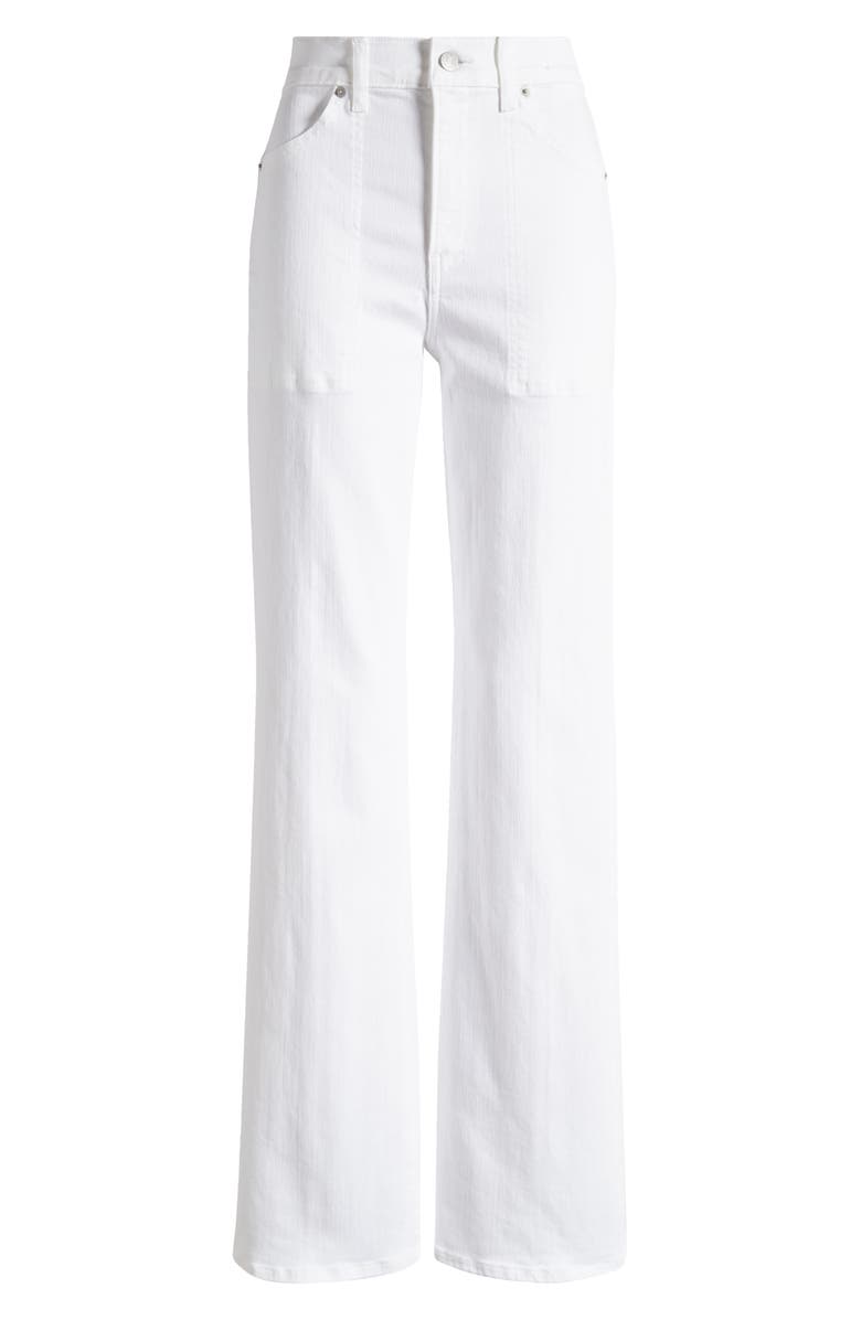 Veronica Beard Crosbie Wide Leg Jeans, Alternate, color, White
