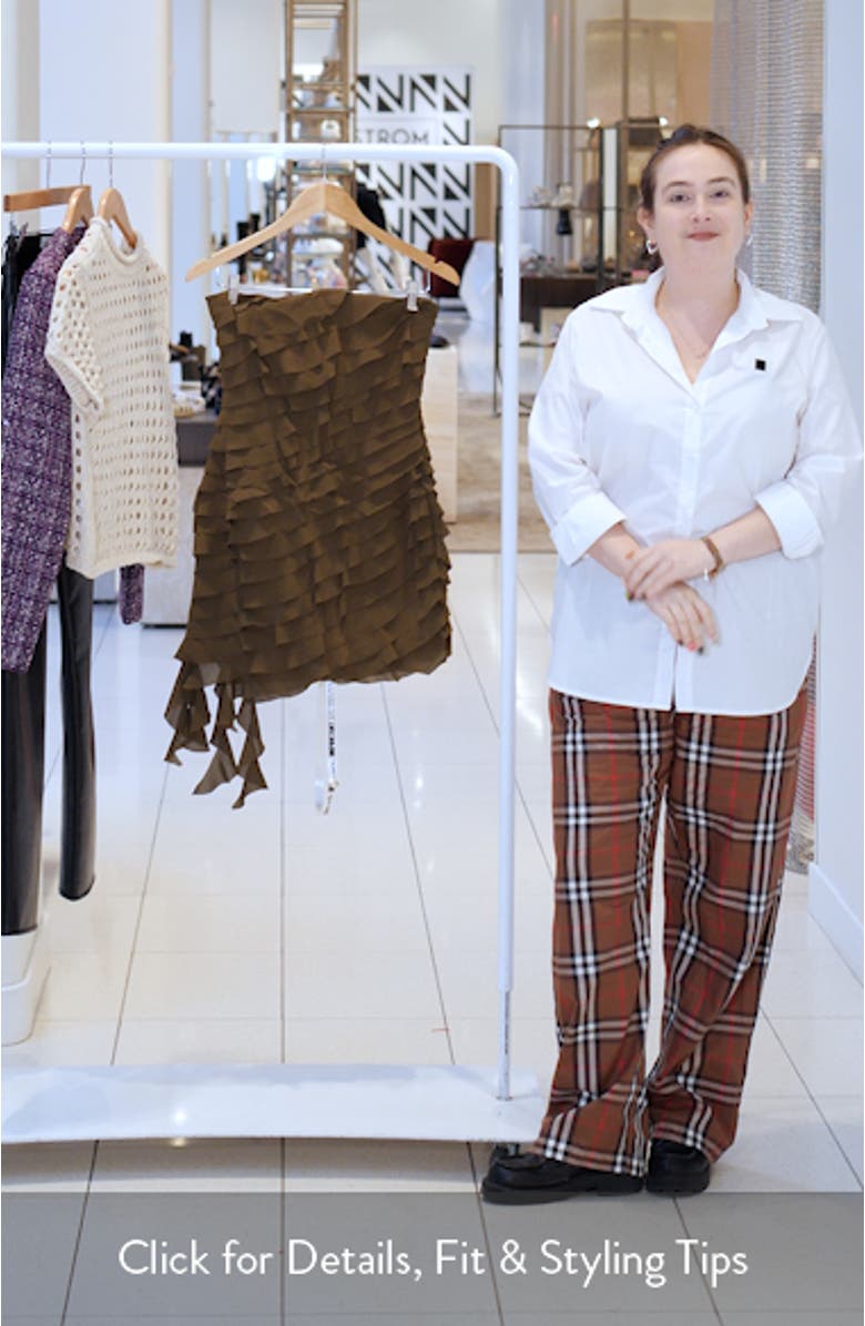 Ruffle Strapless Minidress, sales video thumbnail