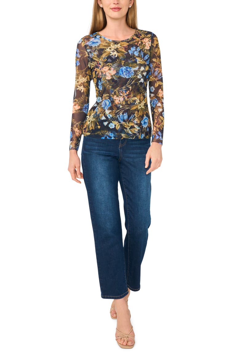 Long-sleeved Mesh Top, Alternate, color, INDIGO NIGHT