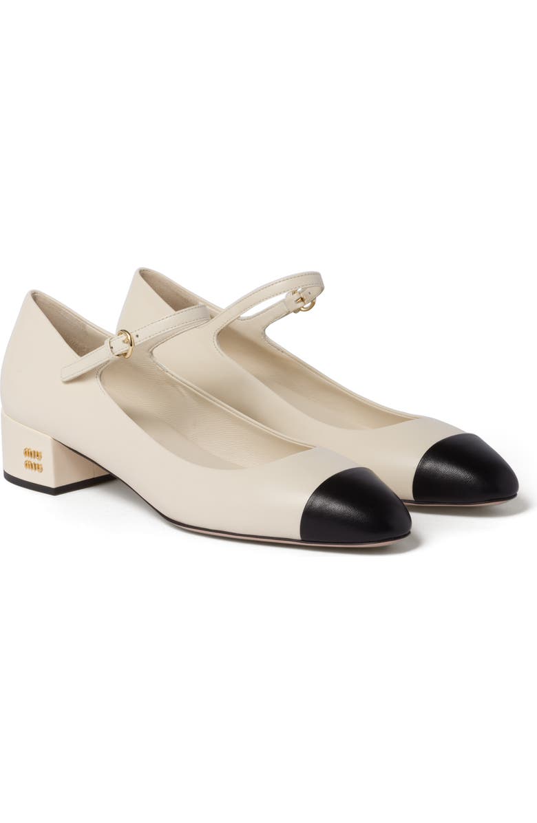 Miu Miu Iconic Cap Toe Mary Jane Pump, Main, color,