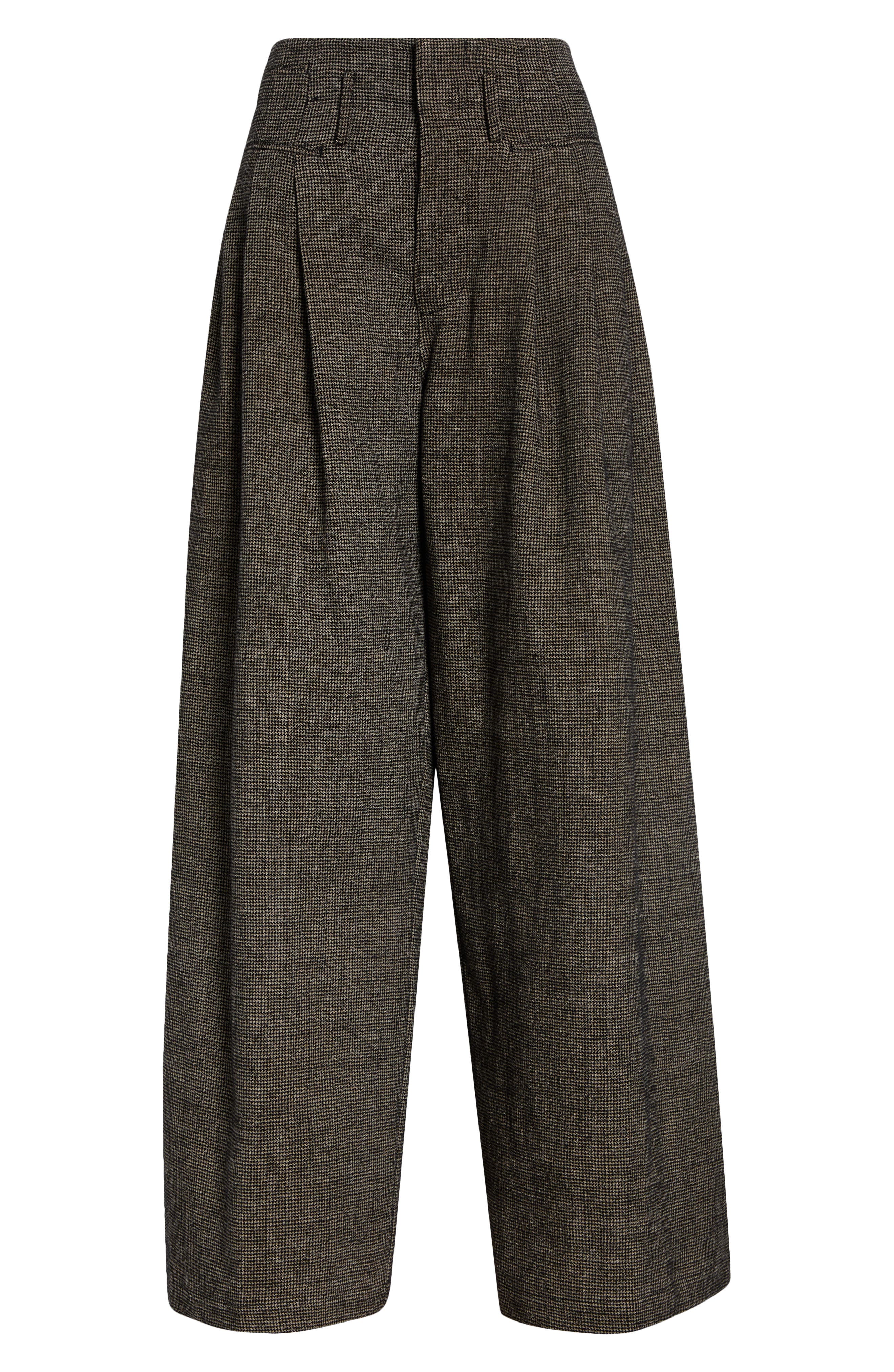 selected KHAKI BLACK MINI HOUNDSTOOTH