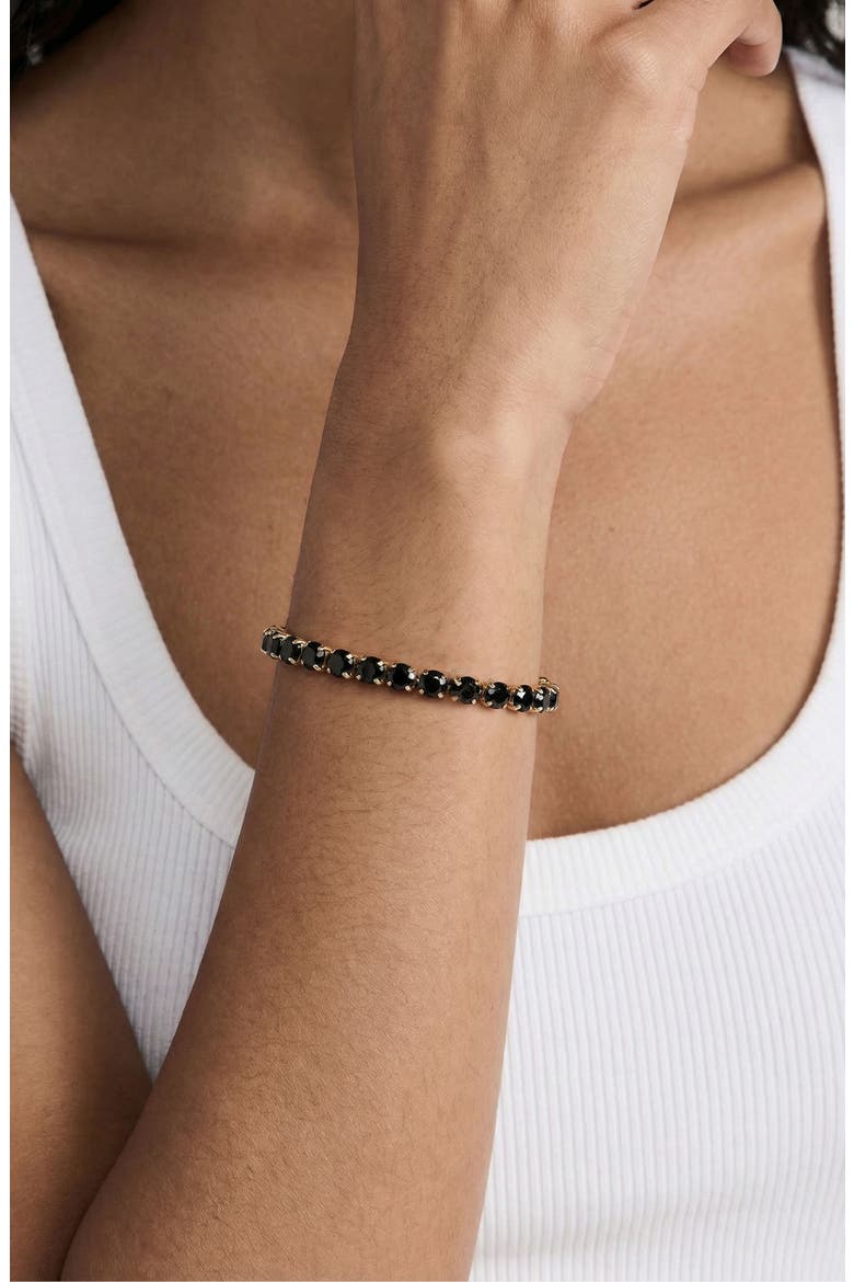 Giselle Sparkle Bracelet, Alternate, color, BLACK