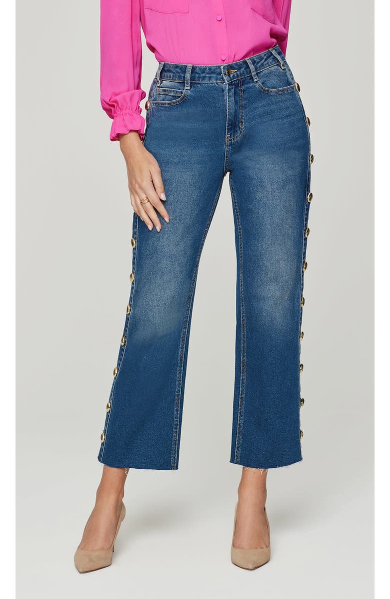 Generation Love Stephen Yarn Button Jeans, Alternate, color, Vintage Med Blue