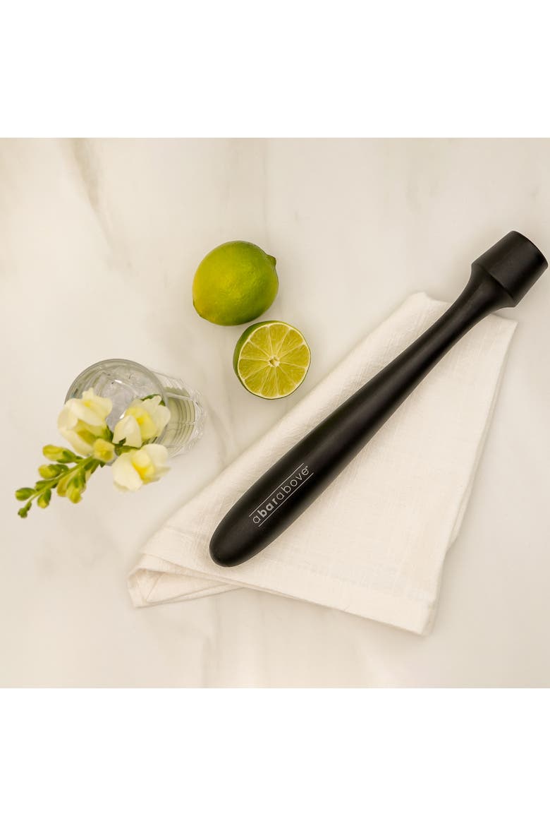 Plastic Cocktail Muddler, Alternate, color, Black