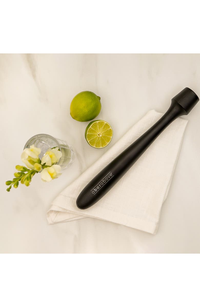 A Bar Above Plastic Cocktail Muddler, Alternate, color, Black