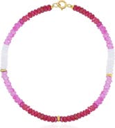 The Lovery Fine Jewelry Ruby Ombre Bead Bracelet