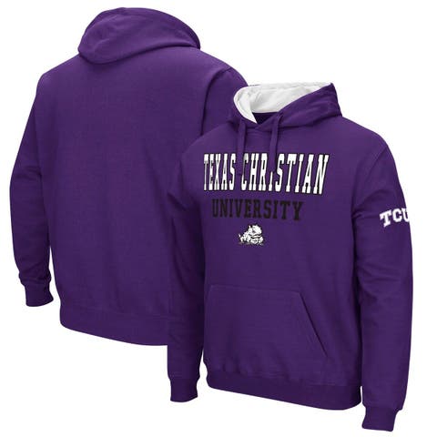 Men's Colosseum Purple TCU Horned Frogs Sunrise Pullover Hoodie
