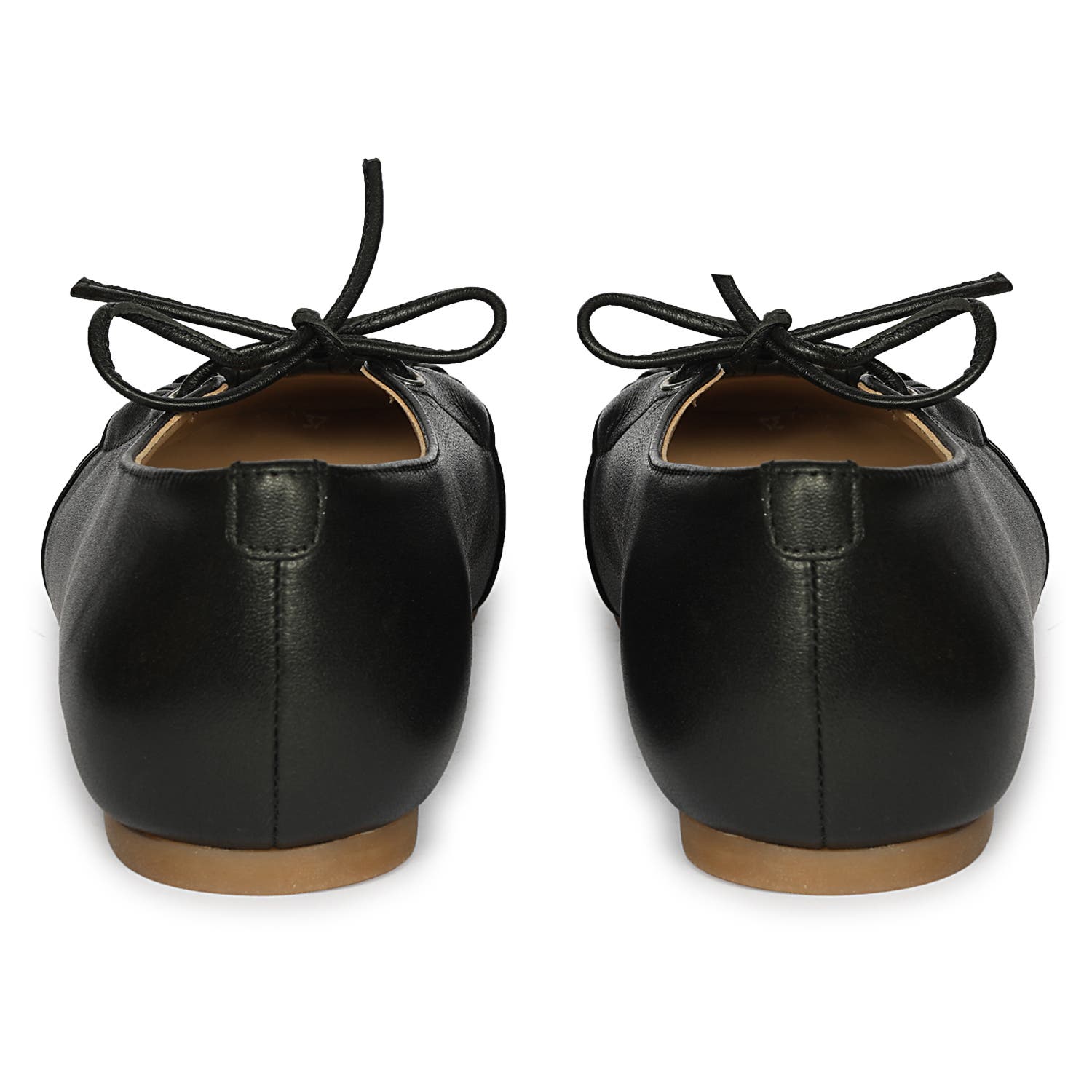 Jelavu Ellie Tied Bow Ruched Ballerina, Alternate, color, Black