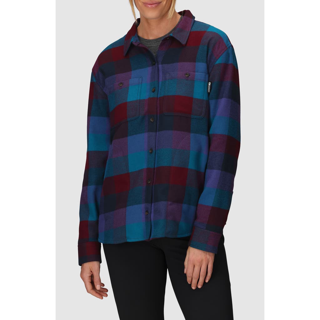 Outdoor Research Feedback Flannel Twill Overshirt In Multi