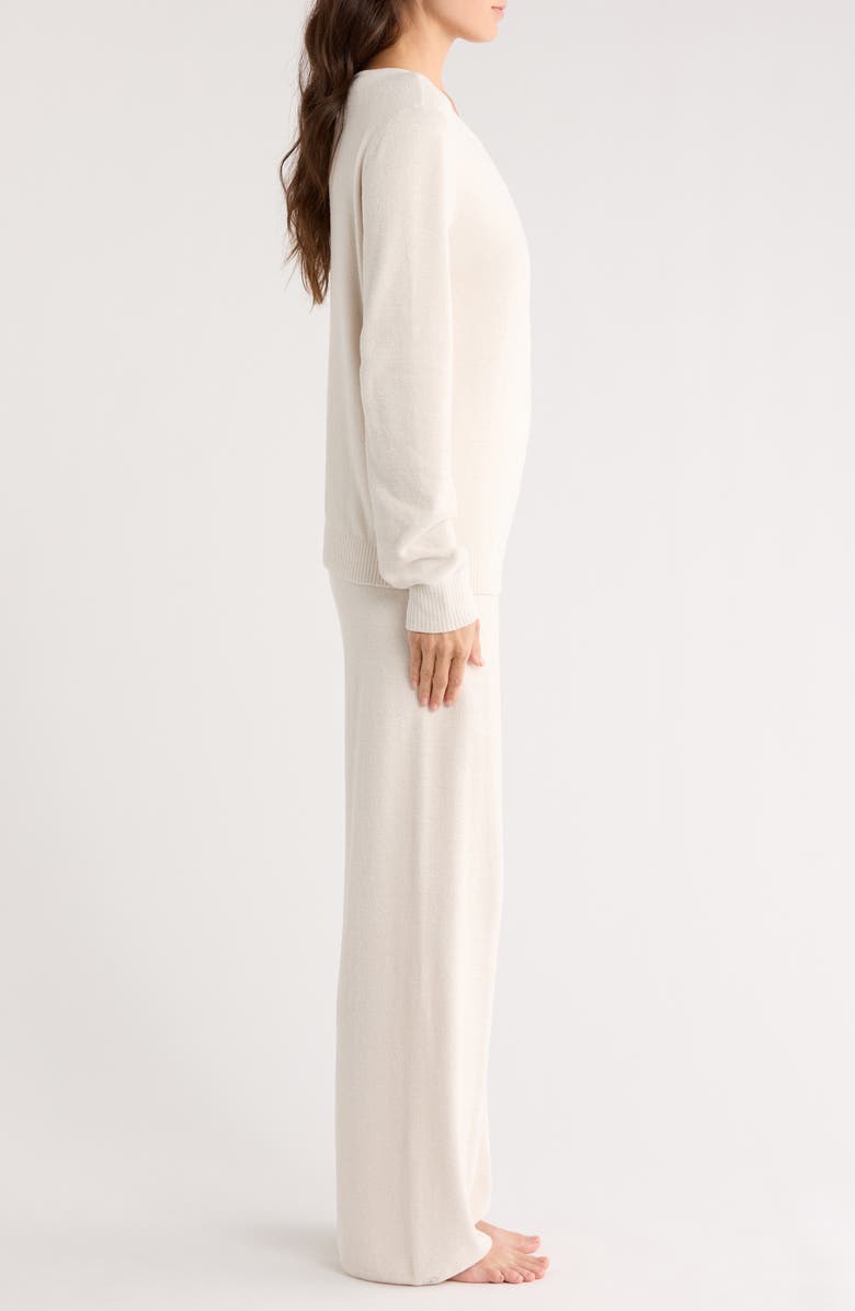 Barefoot Dreams<sup>®</sup> CozyChic<sup>®</sup> Ultra Lite<sup>®</sup> Boat Neck Pajamas, Alternate, color, Almond