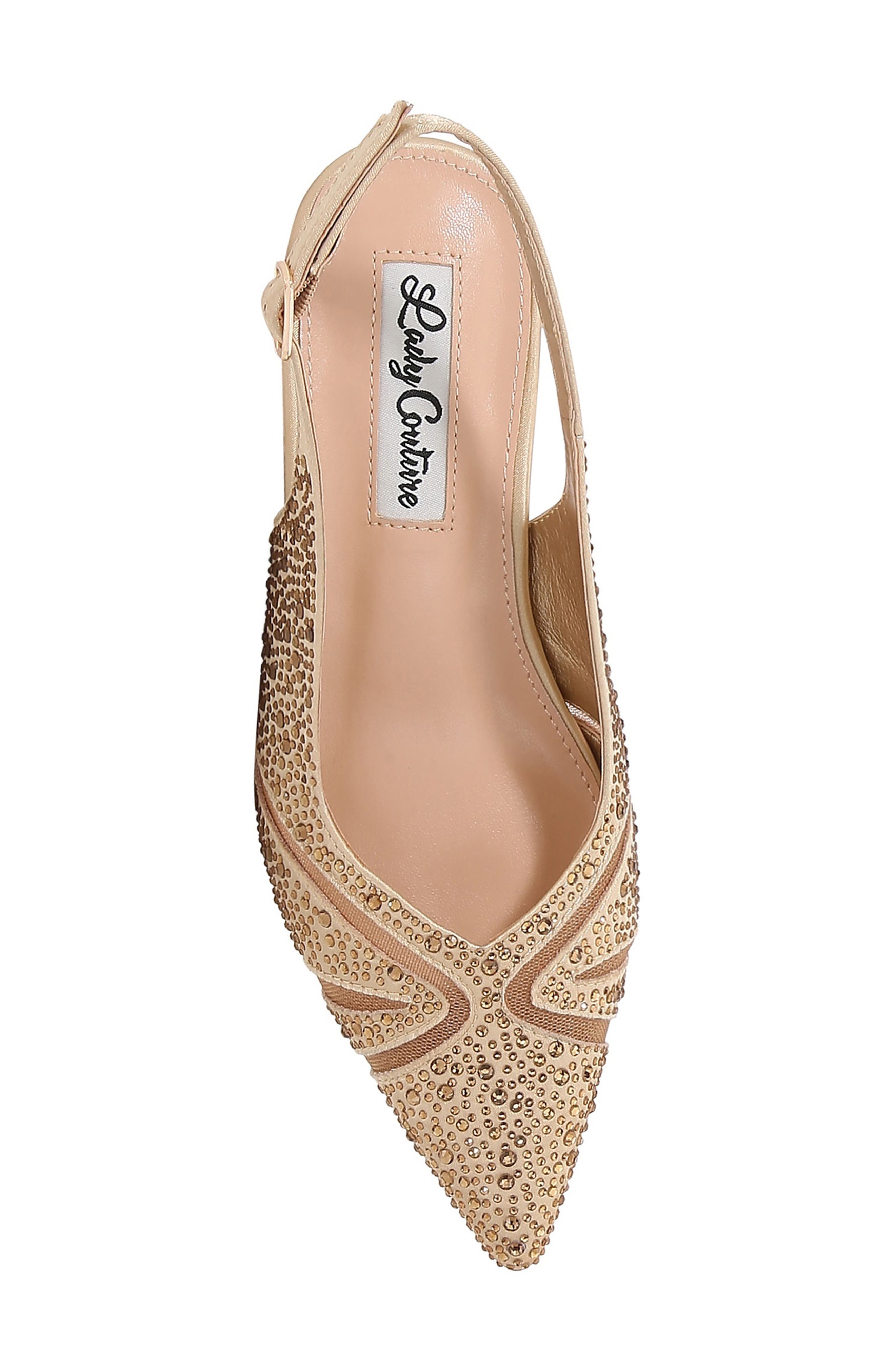 Daniel Embellished Slingback Pump, Alternate, color, GOLD