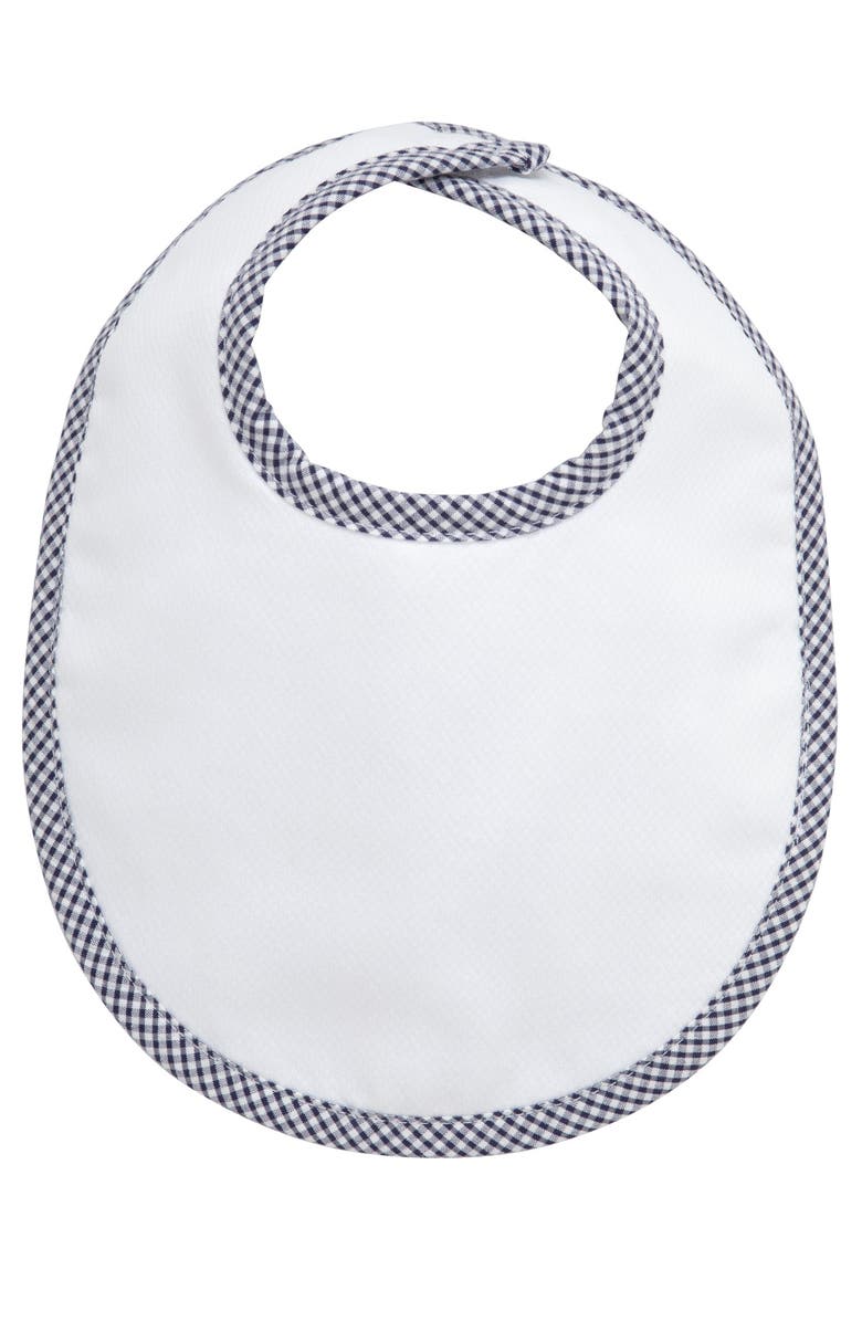 3 Marthas Small Check Basic Bib, Main, color, Navy