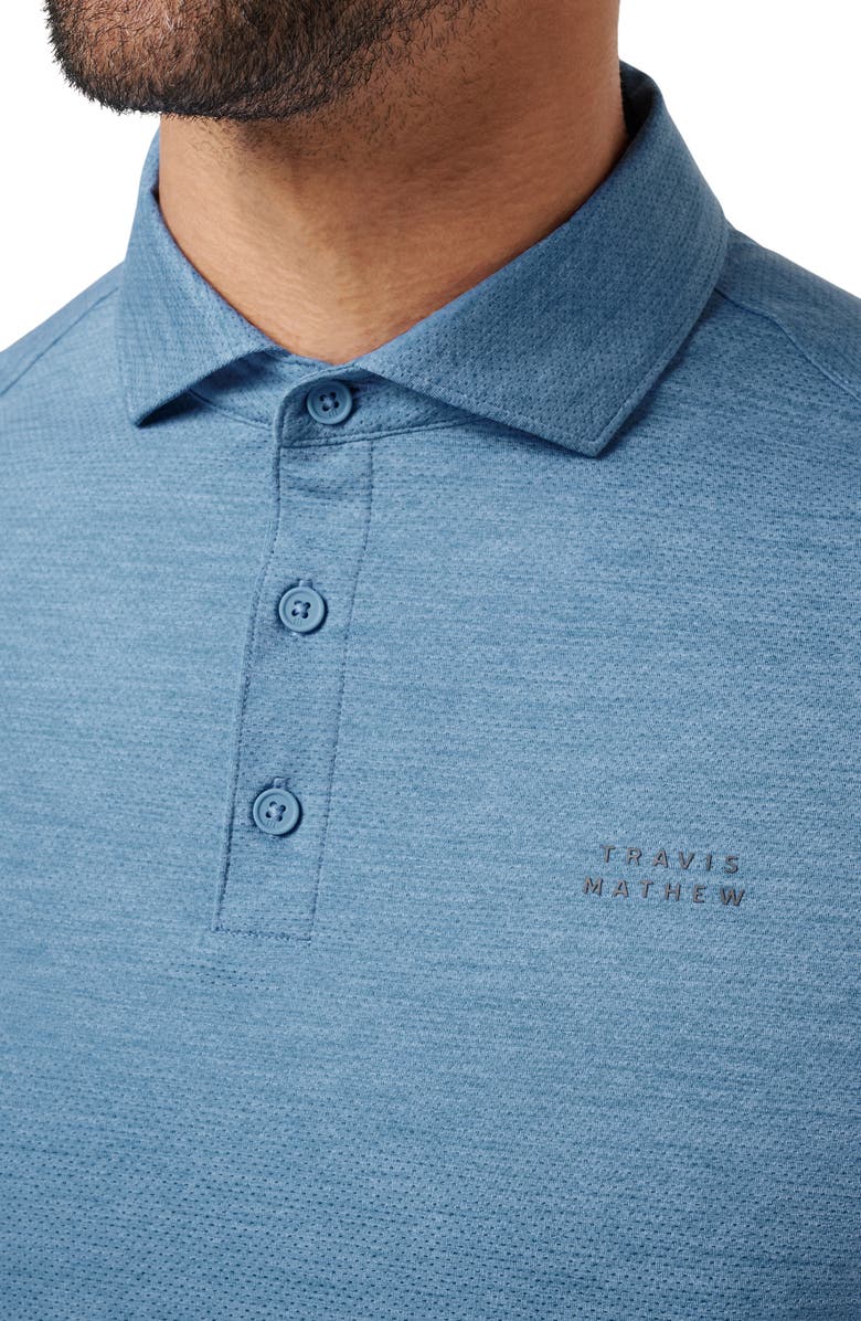 TravisMathew Heater Pro Performance Golf Polo, Alternate, color, Pacific Coast