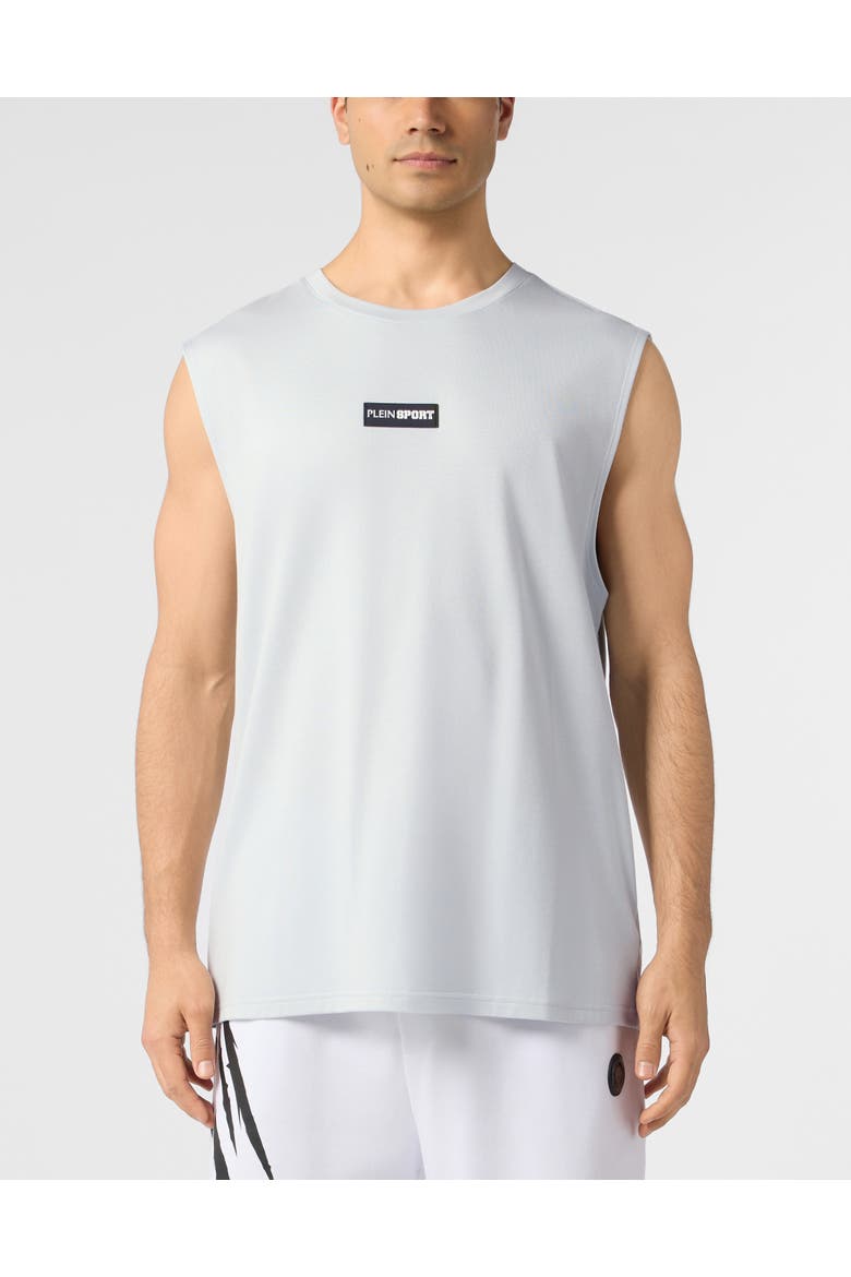 Slub Cotton Tanktop Men, Main, color, lightblue