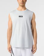 PLEIN SPORT Slub Cotton Tanktop Men