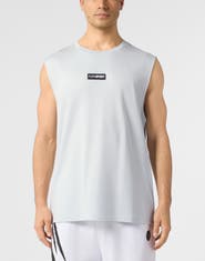 PLEIN SPORT Slub Cotton Tanktop Men