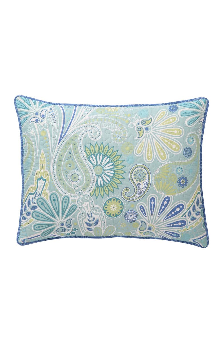 VCNY HOME Harmony Reversible Blue Paisley Quilt Set - Full/Queen, Alternate, color,