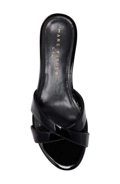 Marc Fisher Ltd Tracey Kitten Heel Slide Sandal In Black