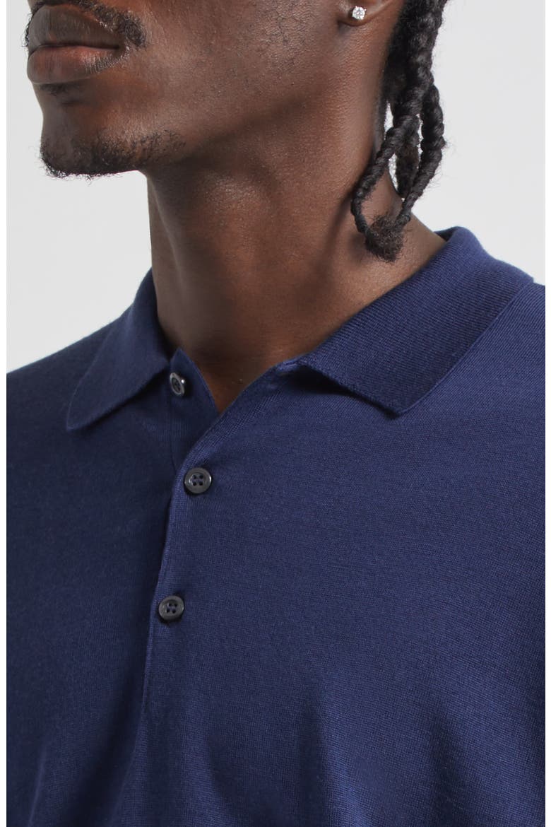John Smedley Cotswold Wool Polo Sweater (Men) | Nordstrom